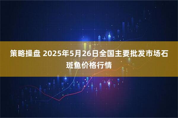 策略操盘 2025年5月26日全国主要批发市场石斑鱼价格行情